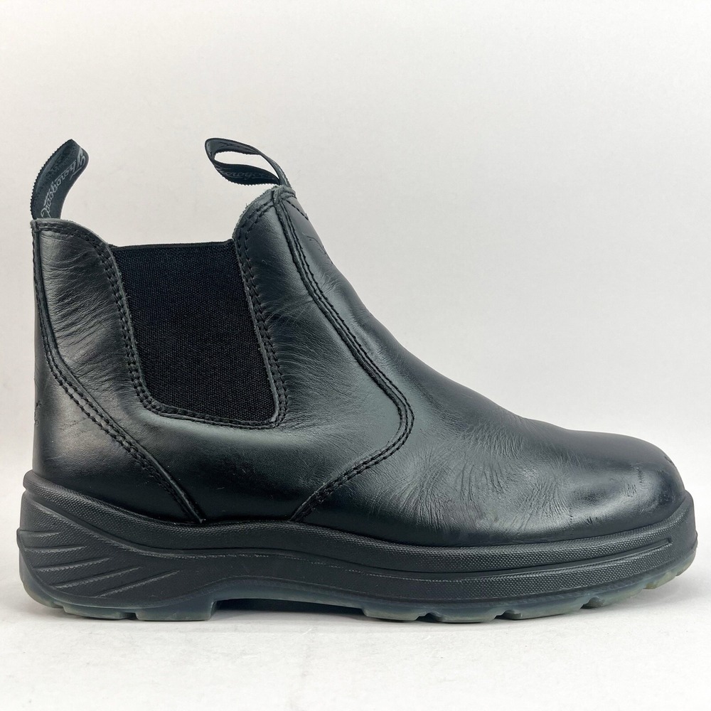 Thorogood Womens 9.5M Quick‎ Release 6" Station Boots Black Leather Work Shoes